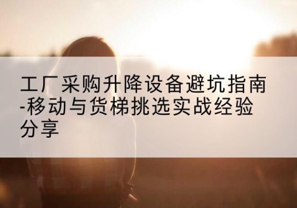 丰台区移动式升降机怎么选-工厂采购升降设备避坑指南-移动与货梯挑选实战经验分享